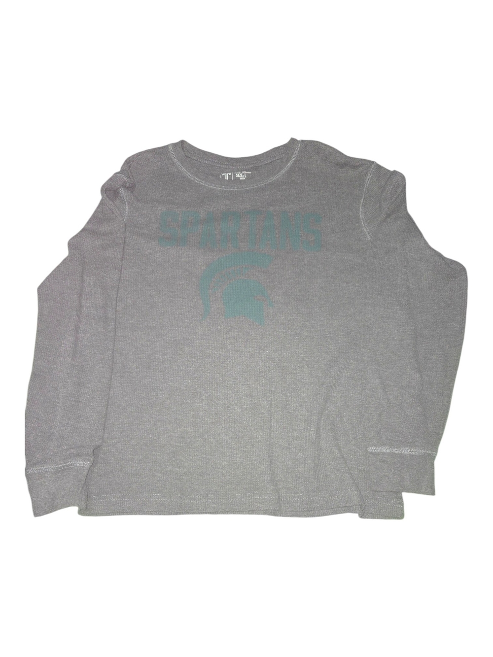 Men's Grey 'Spartans' Long Sleeve Thermal Shirt
